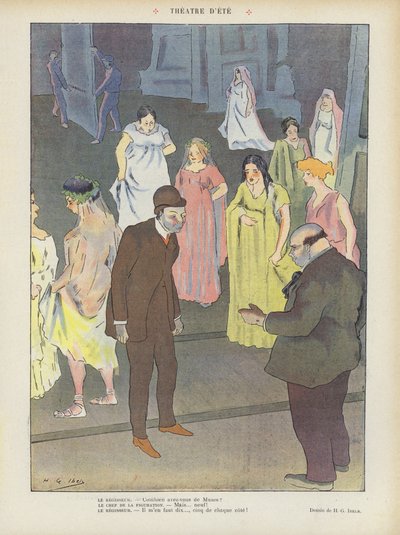 Ilustrace pro Le Rire od Henri Gabriel Ibels