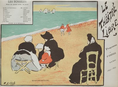 Fosilní program z Théâtre Libre, 1892. od Henri Gabriel Ibels