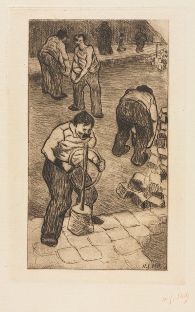 The Street Pavers od Henri-Gabriel Ibels