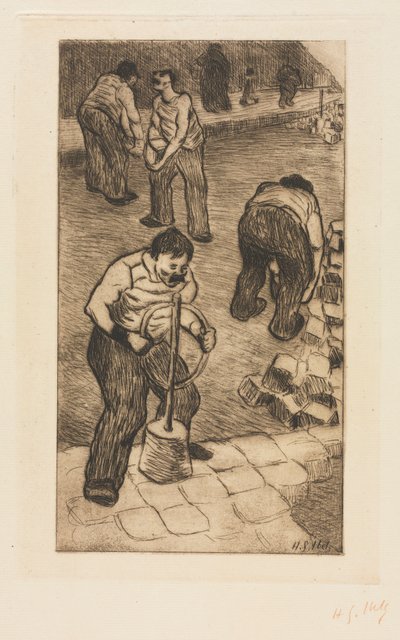 The Street Pavers, 1894. od Henri Gabriel Ibels