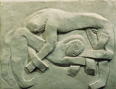 Wrestlers od Henri Gaudier Brzeska