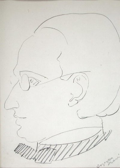 Alfred Wolmark (1877-1961) (tužka na papíře) od Henri Gaudier Brzeska