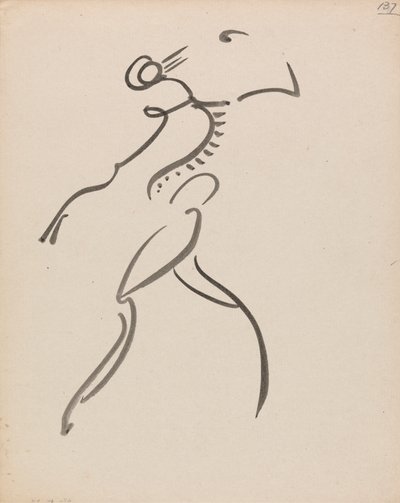 Tančící postava, v profilu od Henri Gaudier Brzeska