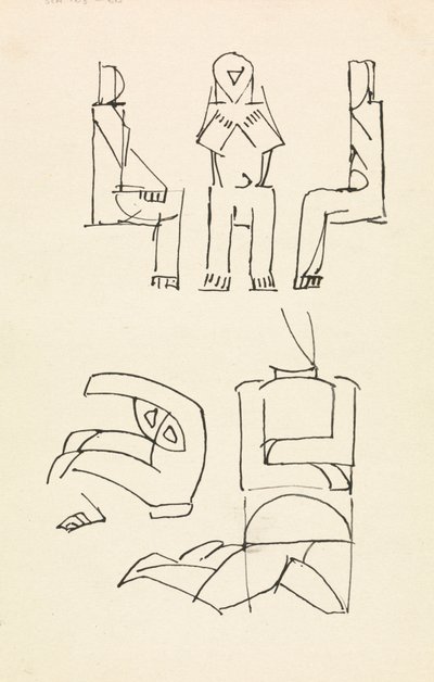 Pětifigurové studie od Henri Gaudier Brzeska