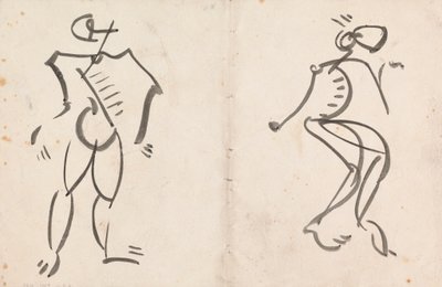 Pět studií pro sochu od Henri Gaudier-Brzeska