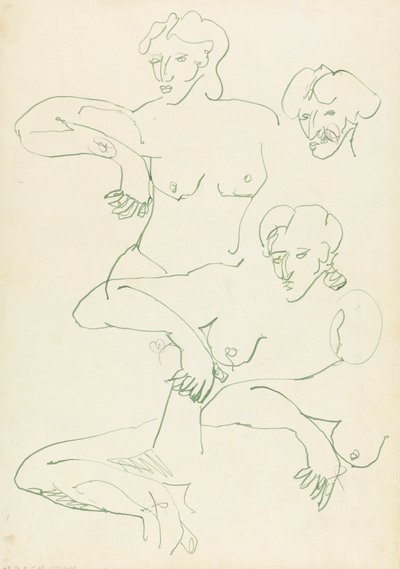 Pět studií ženské postavy od Henri Gaudier-Brzeska