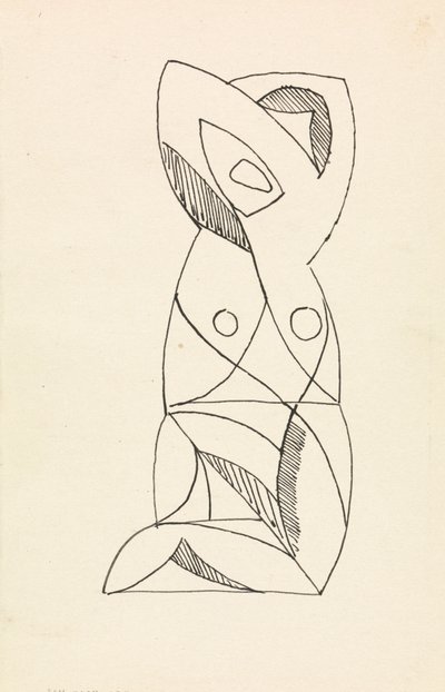 Klečící ženská postava od Henri Gaudier Brzeska