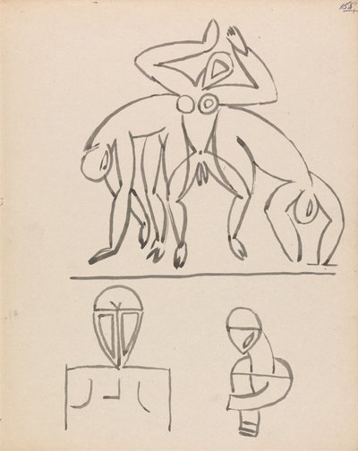 Devět figurálních studií od Henri Gaudier-Brzeska