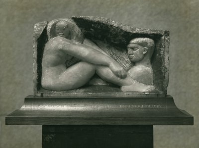 Odalisque (muž a žena) 1912-13 (alabastr) od Henri Gaudier Brzeska