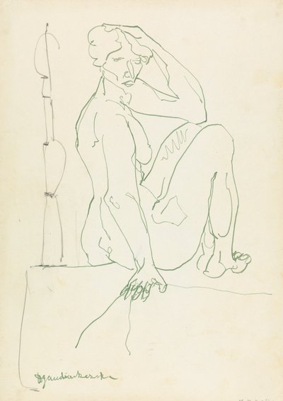 Sedící ženská postava od Henri Gaudier Brzeska