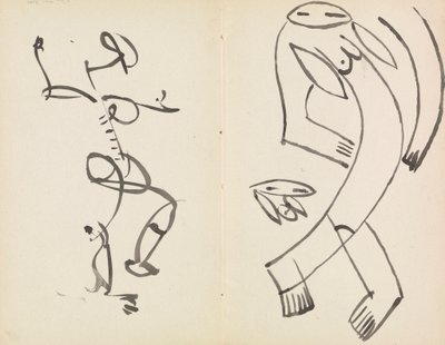 Studie dvou tančících postav od Henri Gaudier-Brzeska