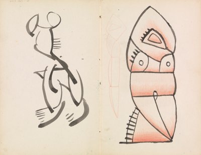 Studie pro figurální plastiku, skrčená postava od Henri Gaudier Brzeska