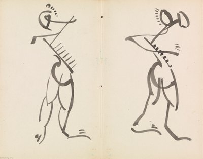 Dvě tančící postavy od Henri Gaudier-Brzeska