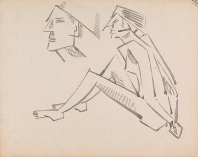 Dvě figurální studie od Henri Gaudier-Brzeska