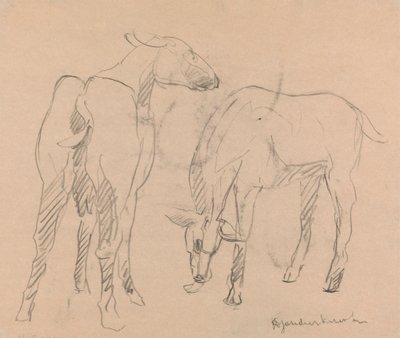 Dvě kozy od Henri Gaudier-Brzeska