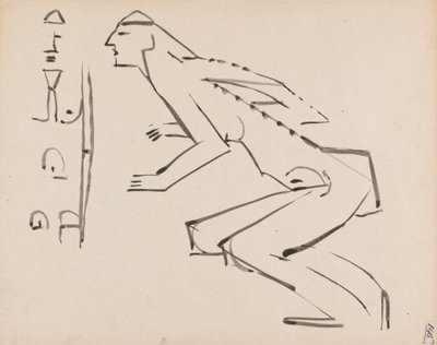 Dvě studie pro sochu od Henri Gaudier-Brzeska
