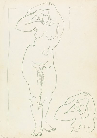 Dvě studie ženské postavy od Henri Gaudier-Brzeska