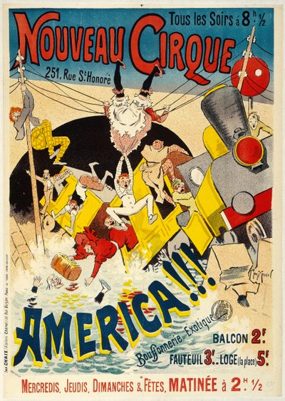 Nový cirkus, 1895. od Henri Georges Meunier