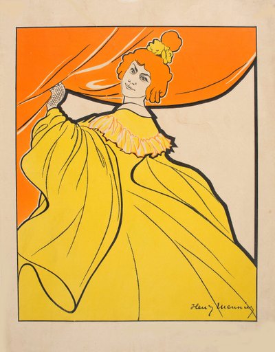 Odette Dulac, c. 1900. od Henri Georges Meunier