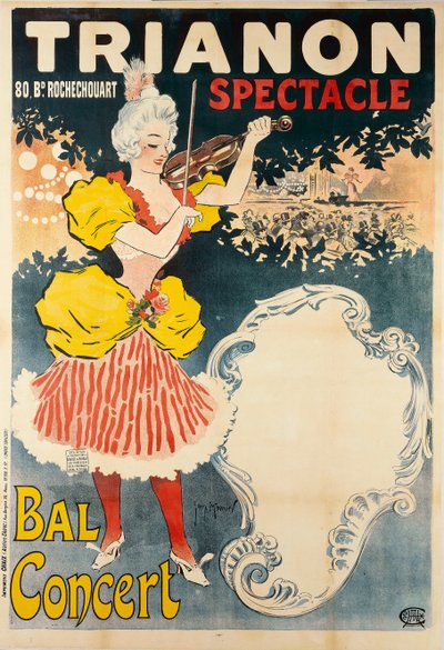 Trianon Spectacle Bal Concert, 1897. od Henri Georges Meunier