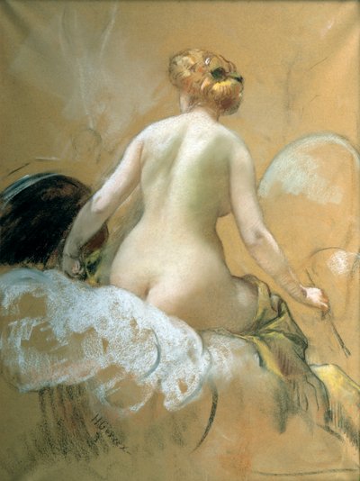 Náčrt pro nástropní malbu pro Elysejský palác neproveden, konec 19. začátek 20. století od Henri Gervex