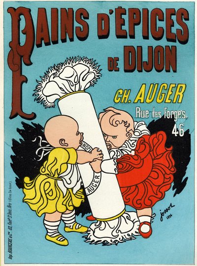 Jídlo a nápoje. Dijonský perník. Plakát Gustave Henri Jossot, Francie od Henri Gustave Jossot