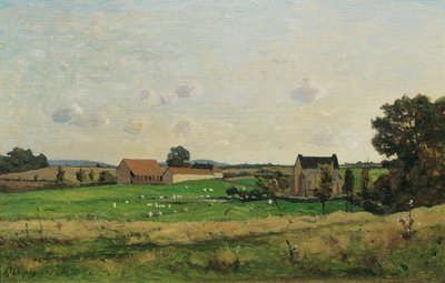 Statek Saulce (Gonne Dept.) od Henri-Joseph Harpignies