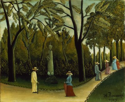 Chopinův památník v Lucemburských zahradách od Henri J.F. Rousseau