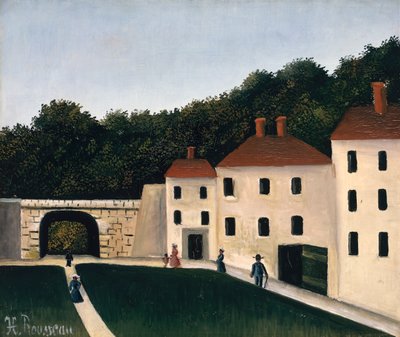 Chodci v parku od Henri J.F. Rousseau