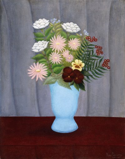 Zahradní květiny; Zahradní květiny, cca 1909-10 od Henri J.F. Rousseau