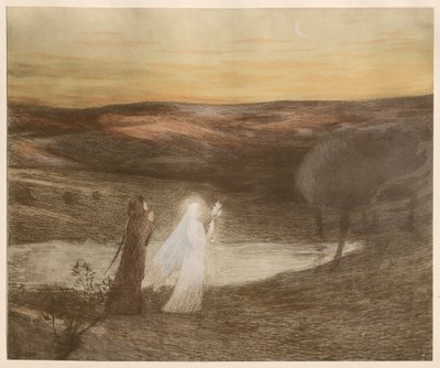 Dante se setkává s Beatrix od Henri Jean Guillaume Martin
