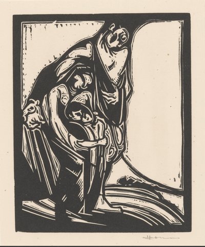 Muž, žena a dítě od Henri Jonas (signed by artist)