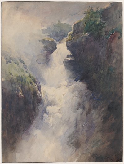 Kaskáda v horách od Henri-Joseph Harpignies