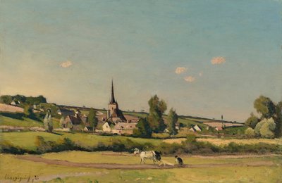 Pohled na Saint Privé od Henri-Joseph Harpignies