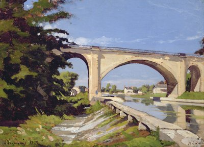 Pont Canal a Briare, 1888 od Henri-Joseph Harpignies