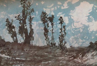 Topoly, c1839-1916, 1924 od Henri-Joseph Harpignies