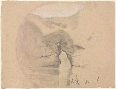 Sorrento, lázně královny Joan od Henri-Joseph Harpignies