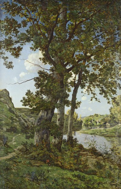 Oaks of Chateau-Renard, 1875 od Henri Joseph Harpignies