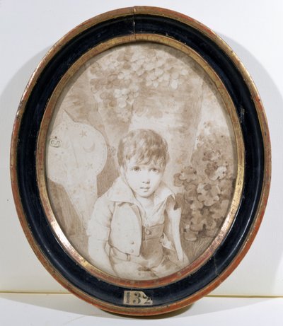 Honore de Balzac (1799-1850) ve věku šesti let, 1805 (pero, tuš a wash na papíře) od Henri Joseph Hesse