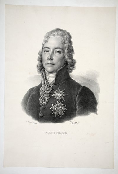 Talleyrand, hospoda. 1821 od Henri Joseph Hesse
