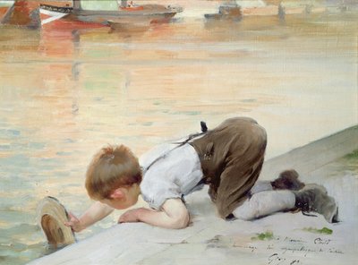 Na Quayside od Henri Jules Jean Geoffroy
