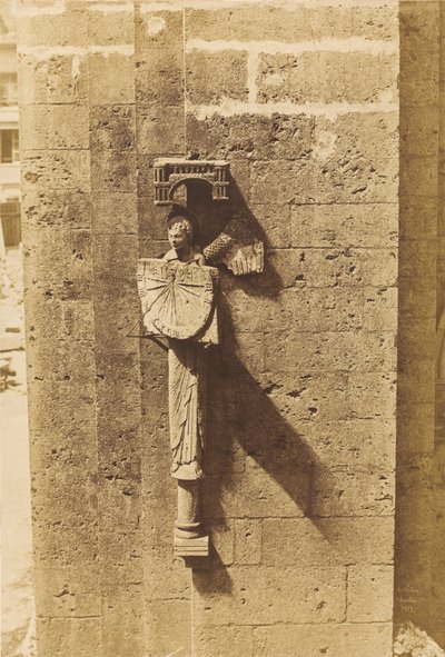 Anděl nesoucí sluneční hodiny, v kostele Chartres od Henri Le Secq