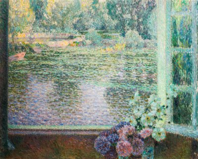 Okno Na řece. od Henri Le Sidaner