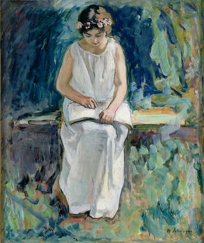 Dívka čtení od Henri Lebasque