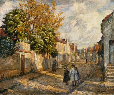 Pouliční scéna, Lagny; Scene de Rue, Lagny, od Henri Lebasque