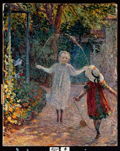 Mladé dívky si hrají v zahradě, 1899 od Henri Lebasque