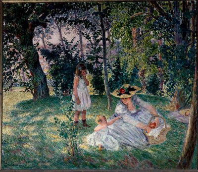 chuť na trávě Obraz Henri Lebasque (1865-1937) Angers 20. století, Muzeum výtvarných umění od Henri Lebasque