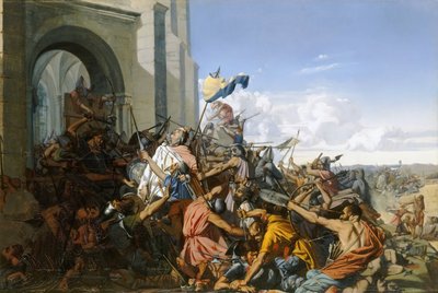 Smrt Roberta le Fort v bitvě u Brissarthe, 866 od Henri Lehmann