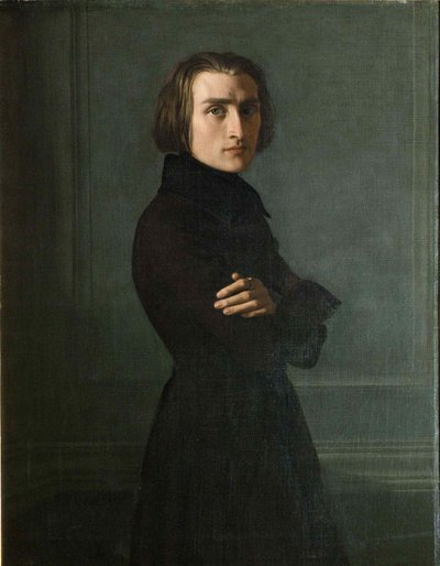 Portrét skladatele Franze Liszta 1811-1886, 1839. od Henri Lehmann