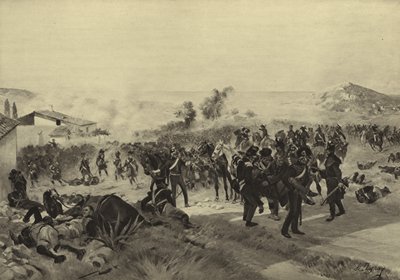 Bitva u Koruny, 1809 (hlubotisk) od Henri Louis Dupray